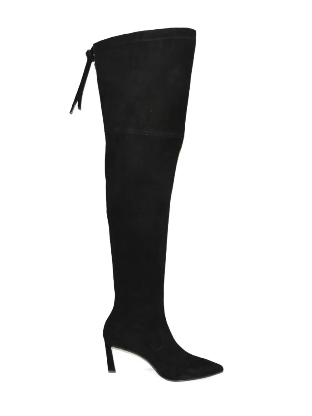 New! Stuart Weitzman Natalia Stretch Thigh High Boot Black Suede Size 8.5 DD20